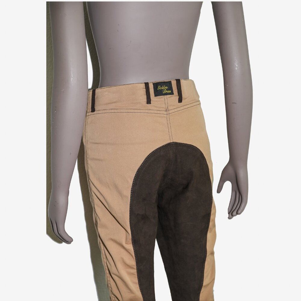 Tan Western Cotton Pants Trousers Rugged Workwear Cowboy Casual Everyday Pants - Picture 4 of 4